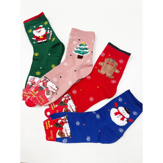 Cute Christmas Theme Cozy Socks