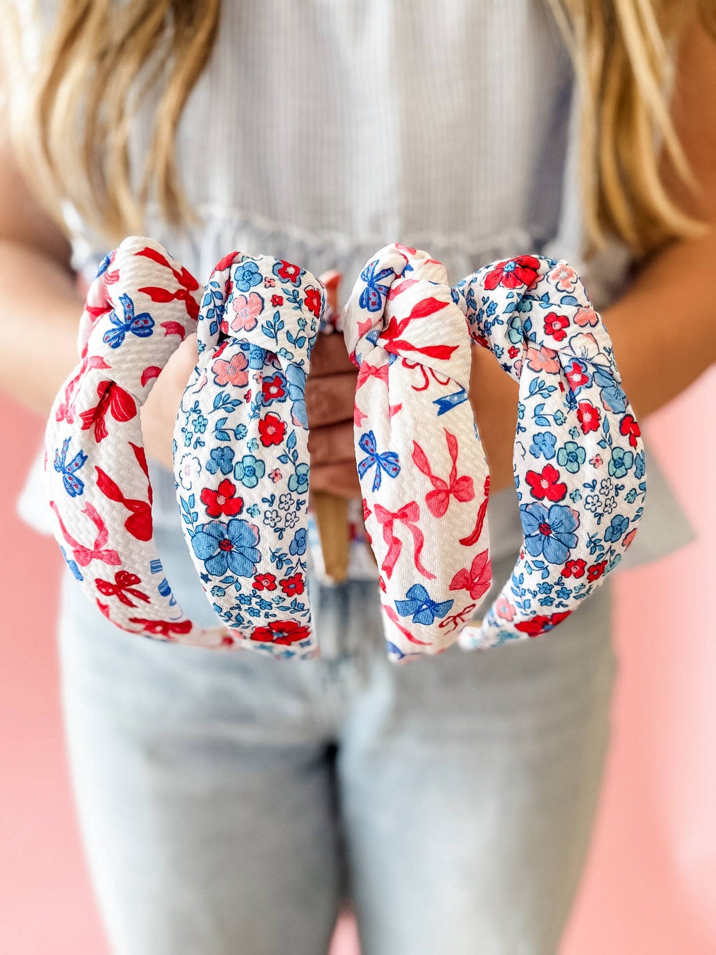 Patriotic Pretty Structured Headband • 2 Prints