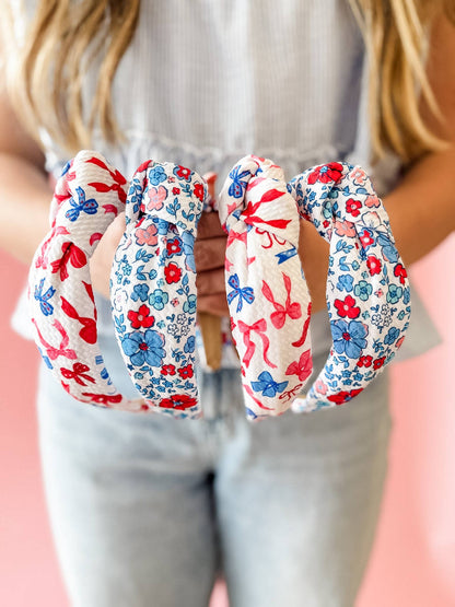 Patriotic Pretty Structured Headband • 2 Prints