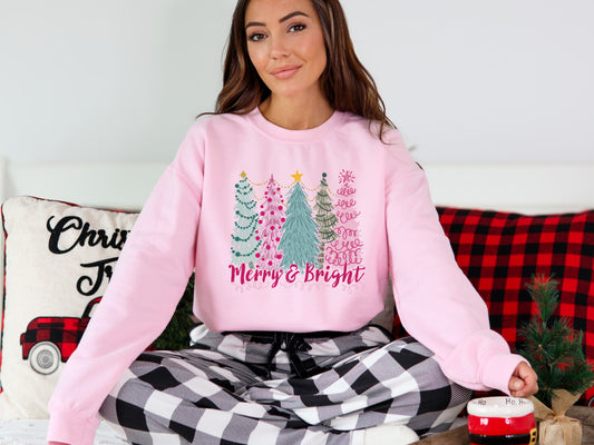 Merry & Bright Trees Crewneck