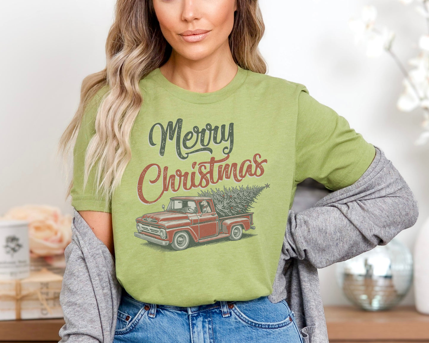 Merry Christmas Truck Tee