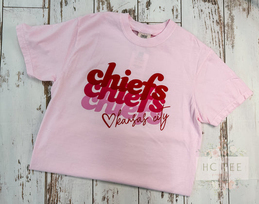 Pink KC Repeated Tee